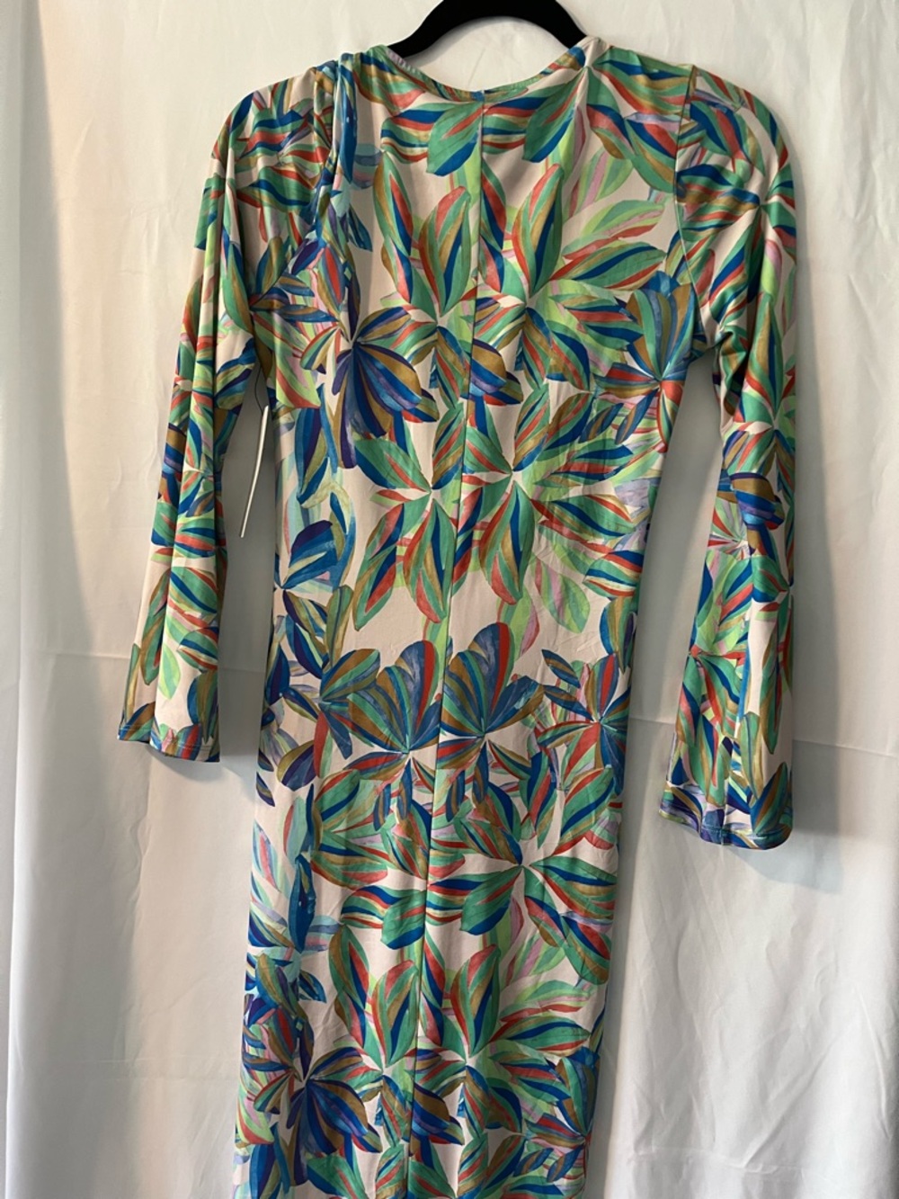 Veronica M Floral Ruched V-Neck Maxi Dress in Multicolor - Picture 4 of 4